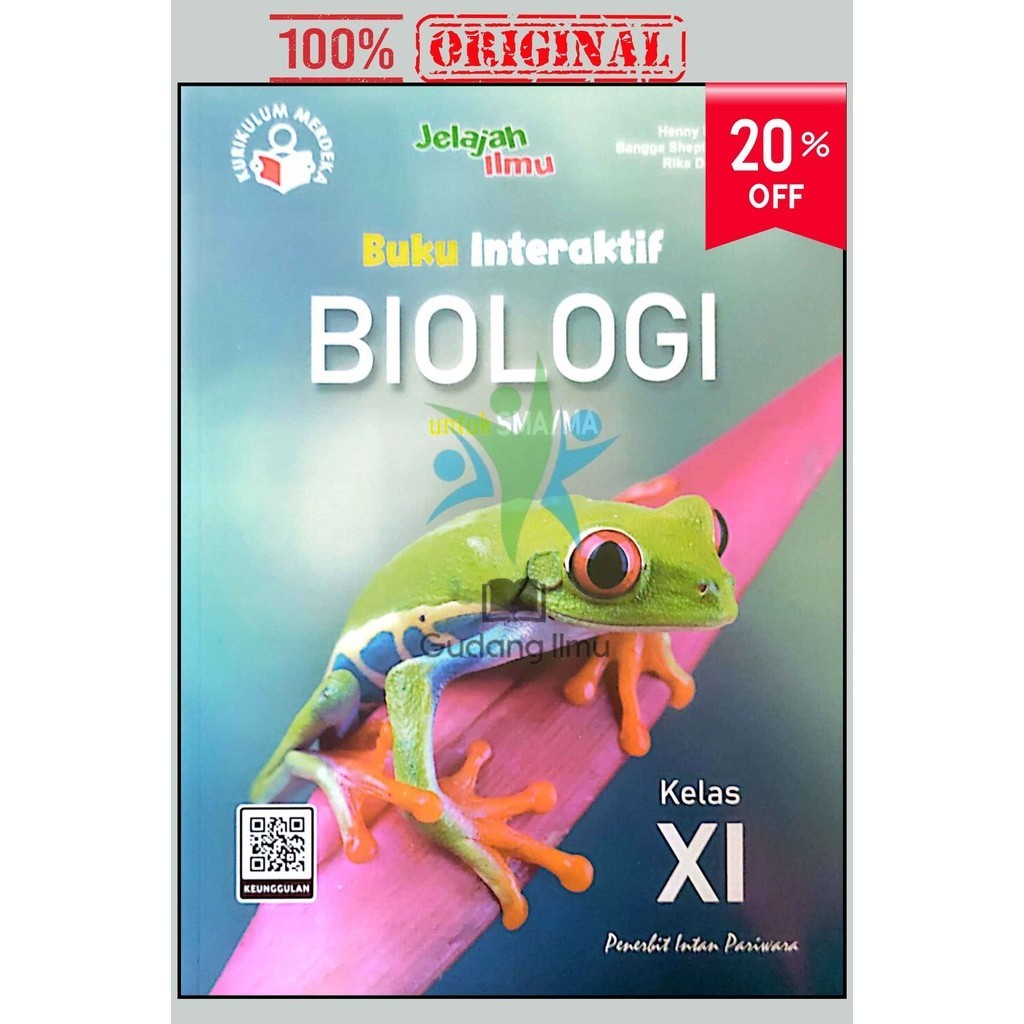 Buku Interaktif Biologi SMA/MA Kelas 11/XI Semester 1&2 Kurikulum Merdeka Intan pariwara Tahun 2024