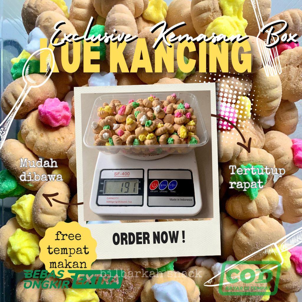 

KUE MONAS/KUE KANCING KEMASAN ISI +- 190 GRAM/KUE LEBARAN COD BAYAR DITEMPAT
