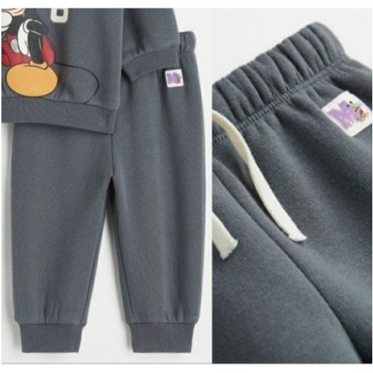 CELANA HM JOGGER HNM SIMPLY DARK GREY MICKEY ANAK LAKI LAKI