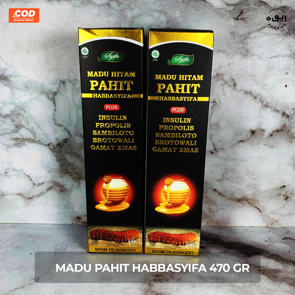 

MADU HITAM PAHIT HABBASYIFA PLUS INSULIN PROPOLIS 470gr