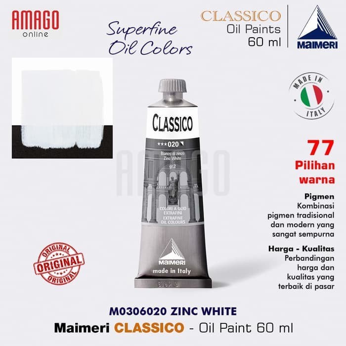 

MAIMERI Classico - Oil Paint - Zinc White - 60ml - M0306020