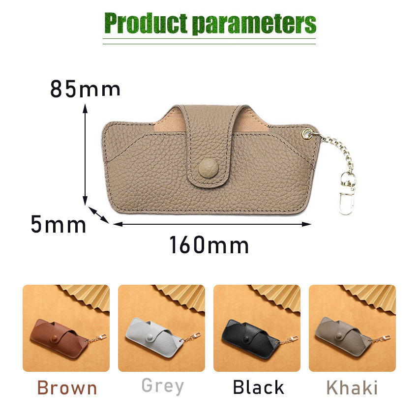 ZENID Tempat Case Kacamata Aesthetic Kulit Gantung Glasses Case Kacamata Sarung Pelindung Kulit