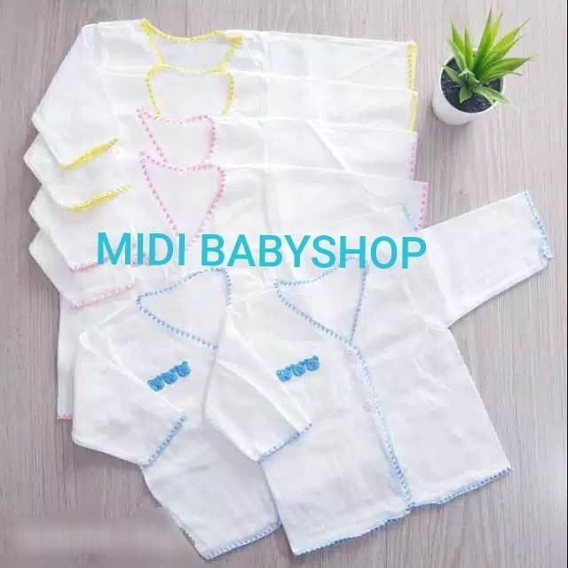 ✨BEST✨ -1 Lusin / 12 pcs Baju lengan panjang bayi perempuan ( nita baby )