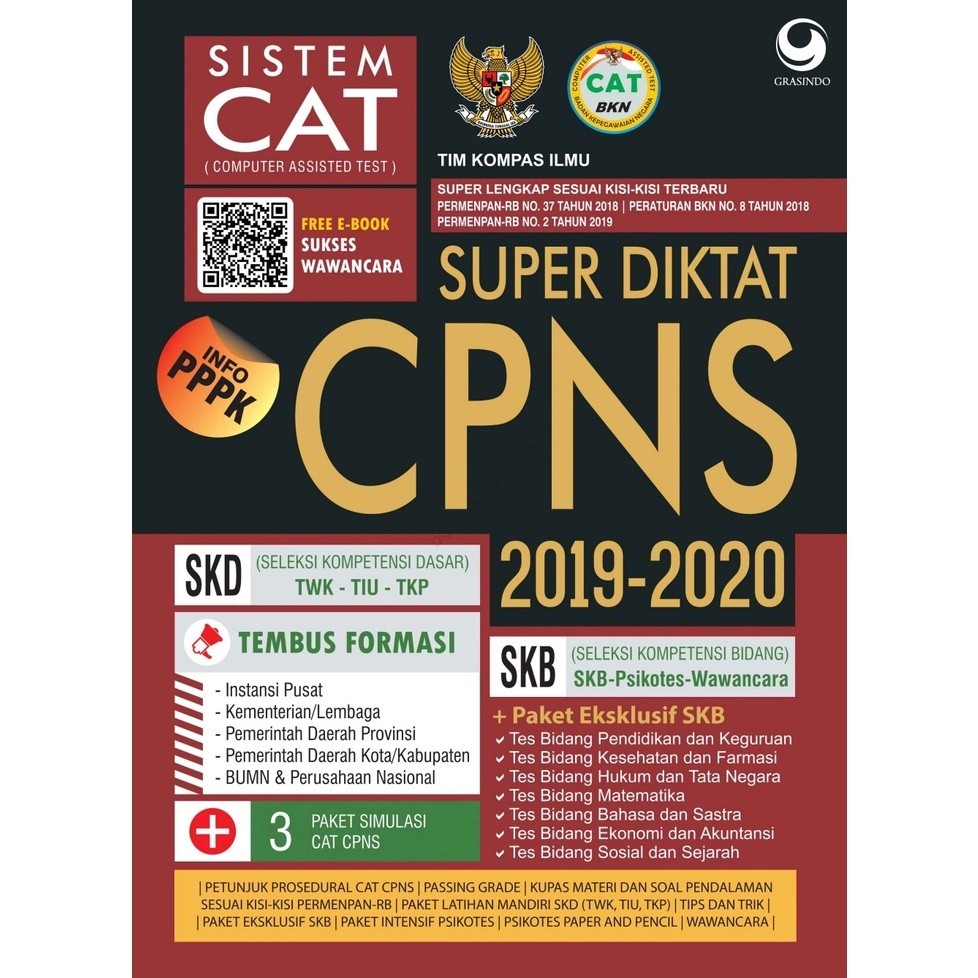 

[EB-1142] Super Diktat CPNS Sistem CAT (Computer Assisted Test) - PDF