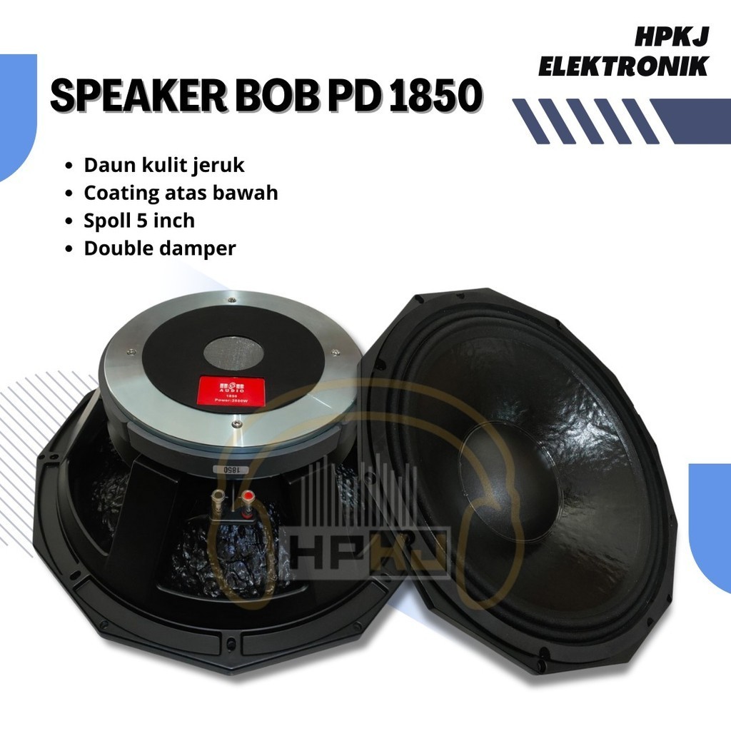 SPEAKER KOMPONEN BOB AUDIO PD 1850 18INCH Speaker BOB PD1850