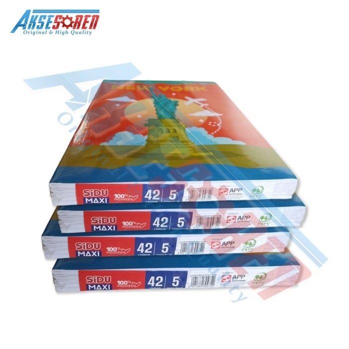 

Buku Tulis Sekolah Maxi Sinar Dunia 42 Lembar/5 Buku Boxy Sidu B5 - Perempuan