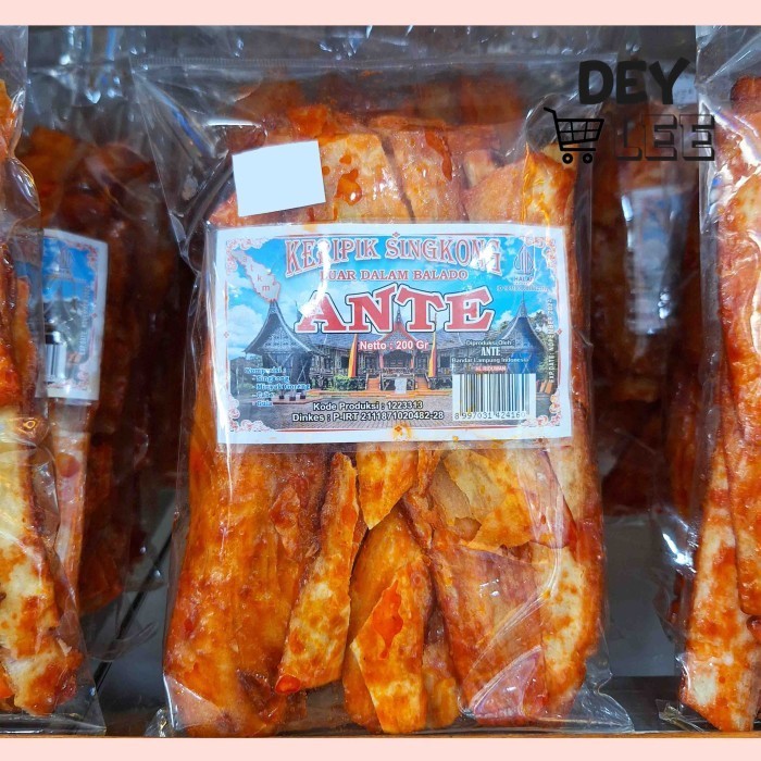 

Keripik Singkong Balado ANTE 200g Cemilan Pedas Manis Bandung