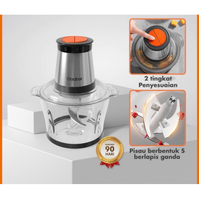 COD - Gaabor Electric Meat Grinder Chopper Mesin Penggiling Daging Elektrik Serbaguna