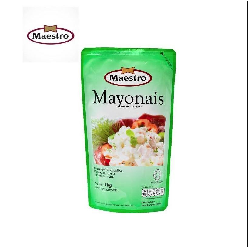

JRstore - IND -TERMURAH!!!! Maestro Mayonaise Mayo Sauce Pouch 1kg