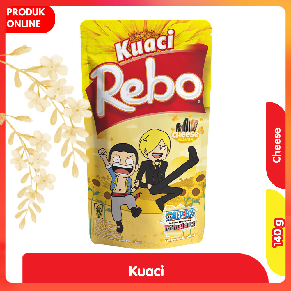 

Rebo Kuaci Biji Bunga Matahari Rasa Keju 140 g