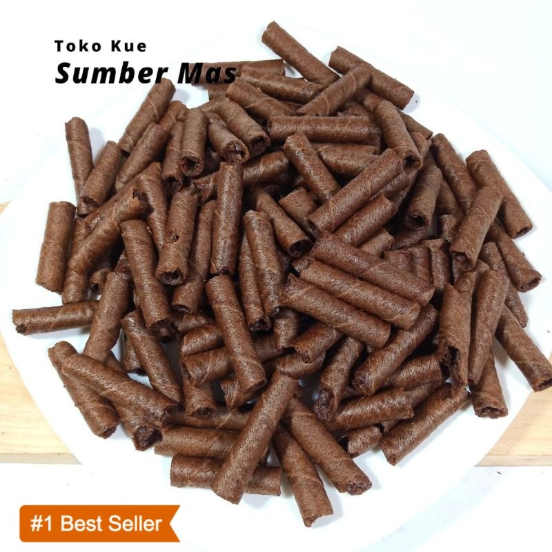 

WAFER STIK MINI COKLAT 250 GR/ WAFER ROLL COKELAT/ KILOAN