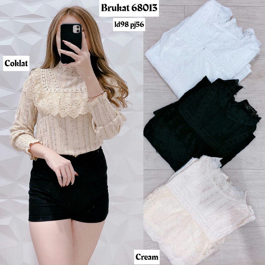CZ54RA ATASAN BLOUSE BRUKAT BKK LEMBUT ADEM 68013