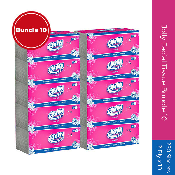 Tissue Jolly 250 Sheets Bundle 10