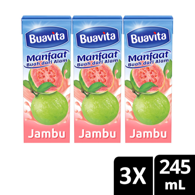 

Buavita Minuman Sari Buah Guava 245 ml x3