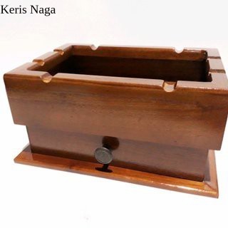 asbak kayu dengan laci-asbak kayu minimalis-asbak kayu laci murah LS2