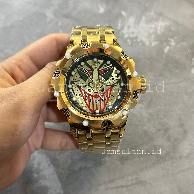 Terlaris JAM TANGAN SULTAN PRIA INVICTA JOKER TANGGAL AKTIF DIAMETER 51MM STAINLESS