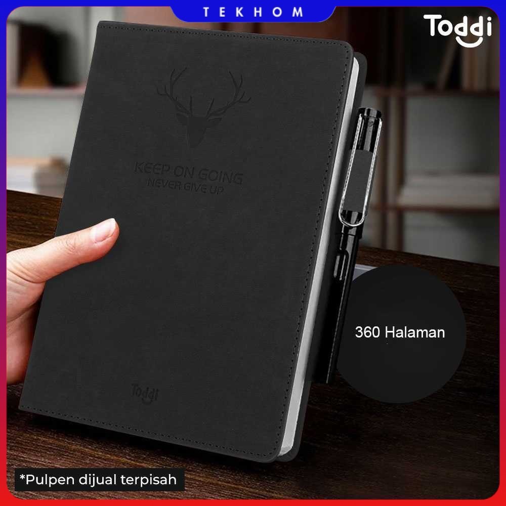 

Toddi Buku Jurnal Hardcover Notebook Diary 80 GSM 360 Halaman Grid - CW-5025