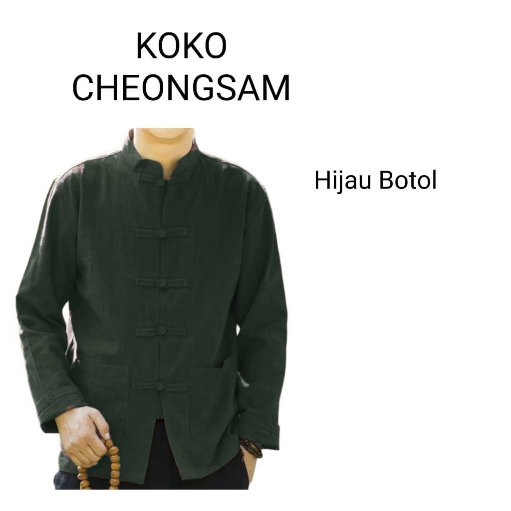 STELLASHOPPIE | Koko CHEONGSAM Mandarin Baju Koko Pria Lengan Panjang LIMITED EDITION