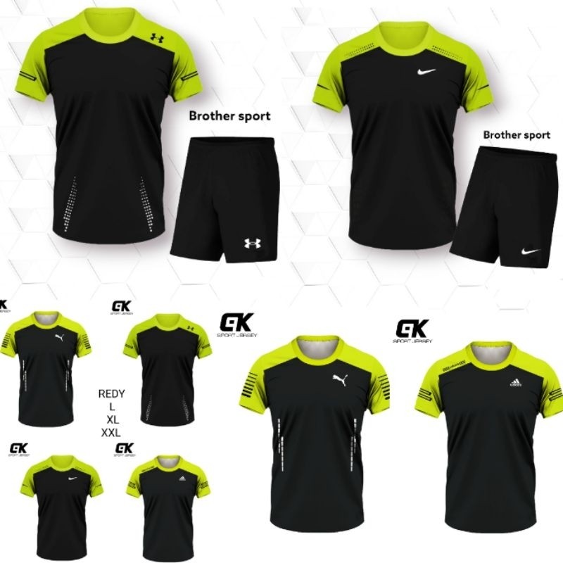 KAOS IMPORT KAOS RUNNING BAJU BOLAHRAGA PRIA DEWASA BAJU VOLI KAOS BADMINTON TERMURAH BAJU GYM IMPOR