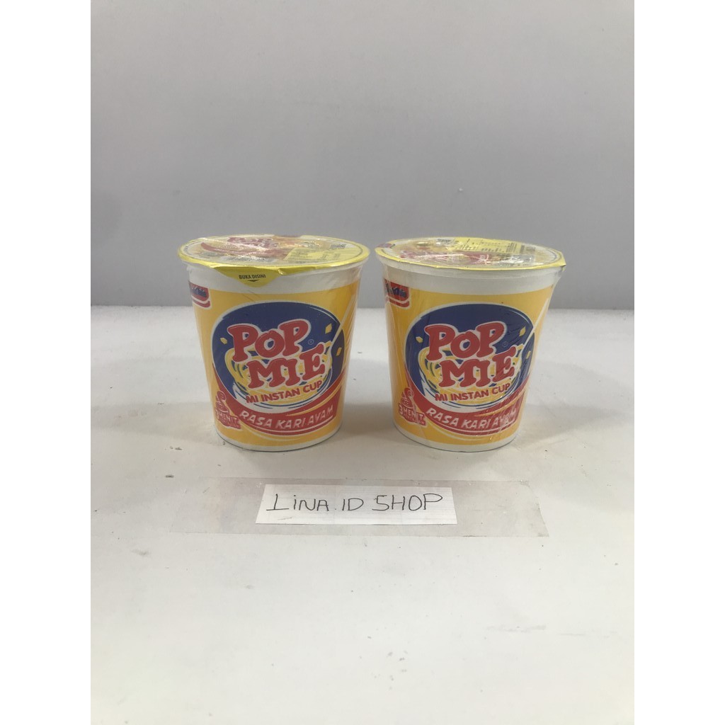 

1 pcs (Cup) - Mi Instan Cup Pop Mie Rasa Kari Ayam 3 Menit Penyajian Kemasan 75gr