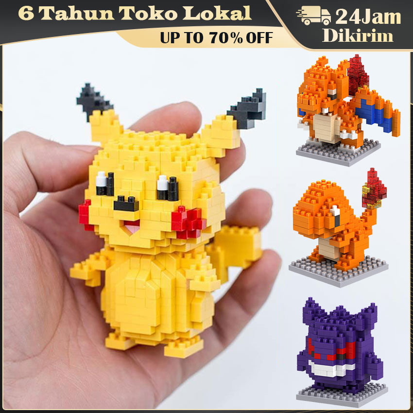 Mainan Balok Pokemon Nano Blocks Micro Blocks Miniatur Pokemon