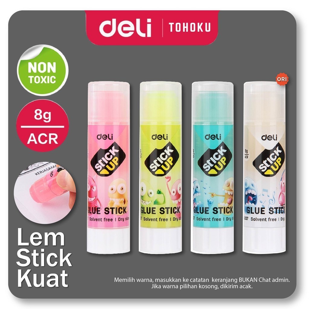 

Deli Lem Stik Gel Warna Transparan tidak beracun EA20700