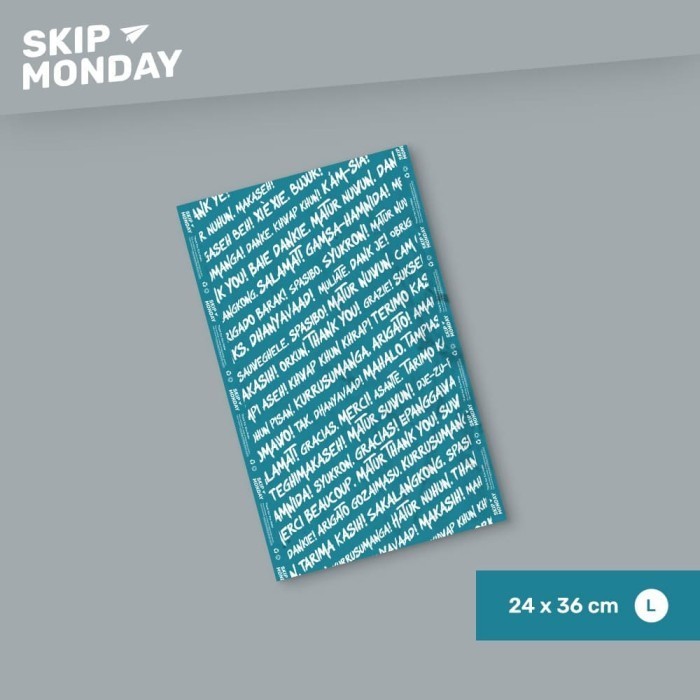 

Andma Skip Monday Plastik polymailer kemasan onlineshop 24x36cm (100 lbr)