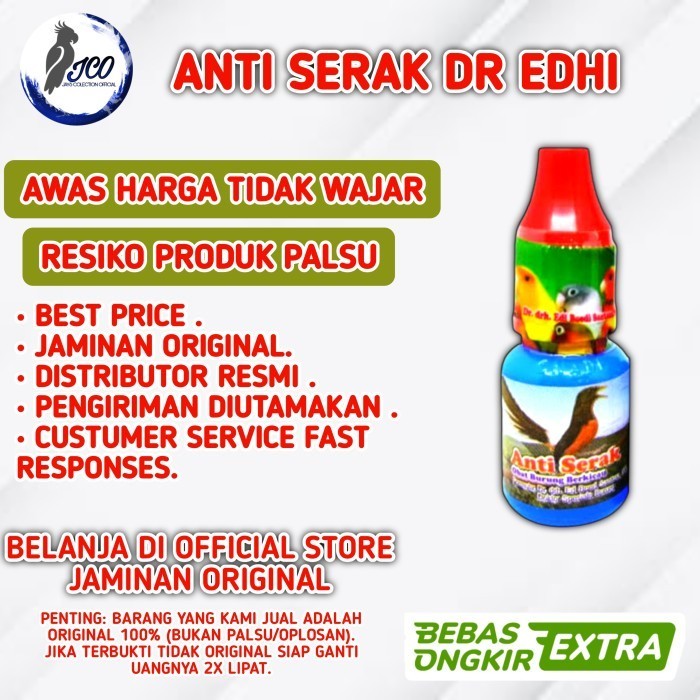 ANTI SERAK DR EDHI OBAT BURUNG SERAK GACOR ANTI SERAK DR EDI