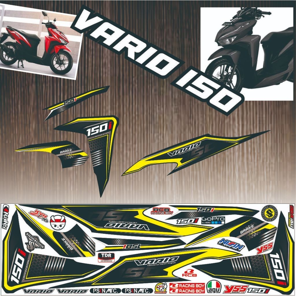 SETRIPING VIRAL VARIASI STIKER MOTOR HONDA VARIO 150 / STRIPING HONDA VARIO NEW 150 VARIASI STIKER S