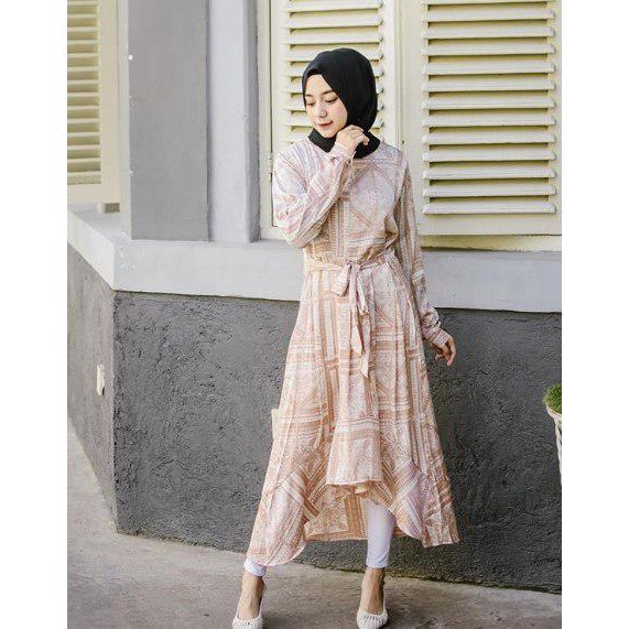 NADHIRA TUNIK / BAJU TUNIK WANITA MUSLIMAH / PAKAIAN ATASAN KEKINIAN CANTIK DAN MODERN