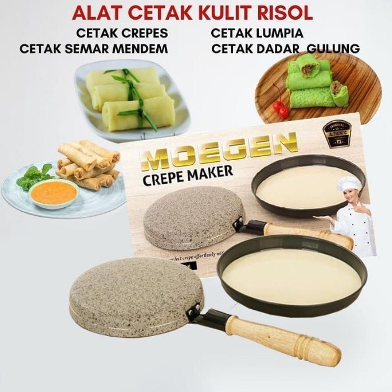 Crepes Maker Wajan Teflon Terbalik / Kwalik Anti Lengket Marble Coating Anti Lengket Teflon Kulit Lu