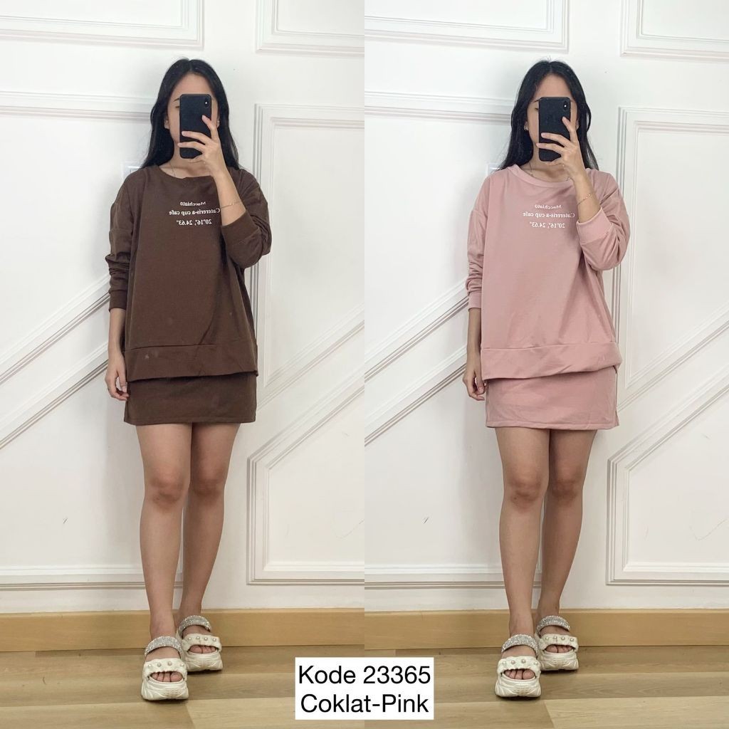 One Set Rok Wanita Kekinian I One Set Wanita Rok I Stelan Rok Wanita Terbaru Set Korea