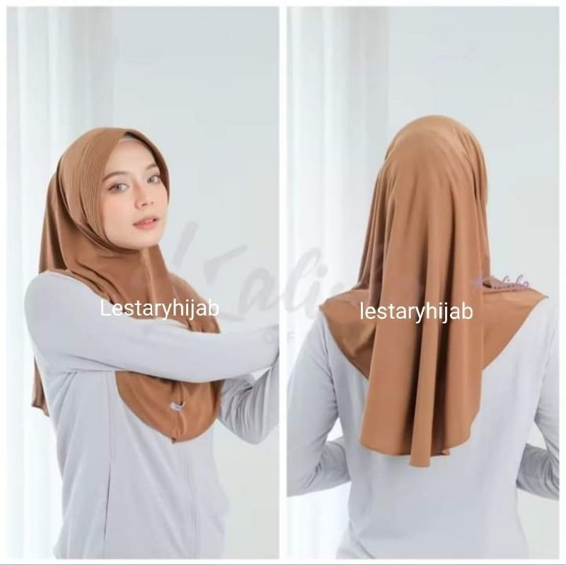 Bergo sport Xs S M L Berrgo hamidah KHAS KENAN DZEVADA HANSYA DHINDA HIJAB menutup dada jilbab sport
