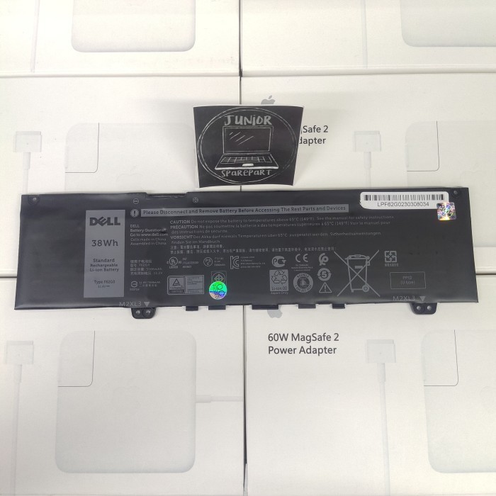 Baterai Ori Laptop Dell Inspiron 7373 7380 (F62G0)