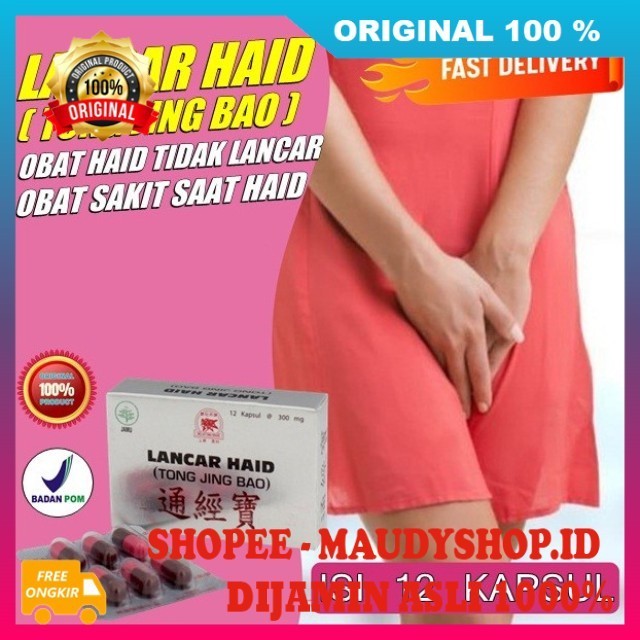 Obat Cina Pelancar Menstruasi Lancar Haid Tong Jing Bao 12 Kapsul BPOM ASLI ORI