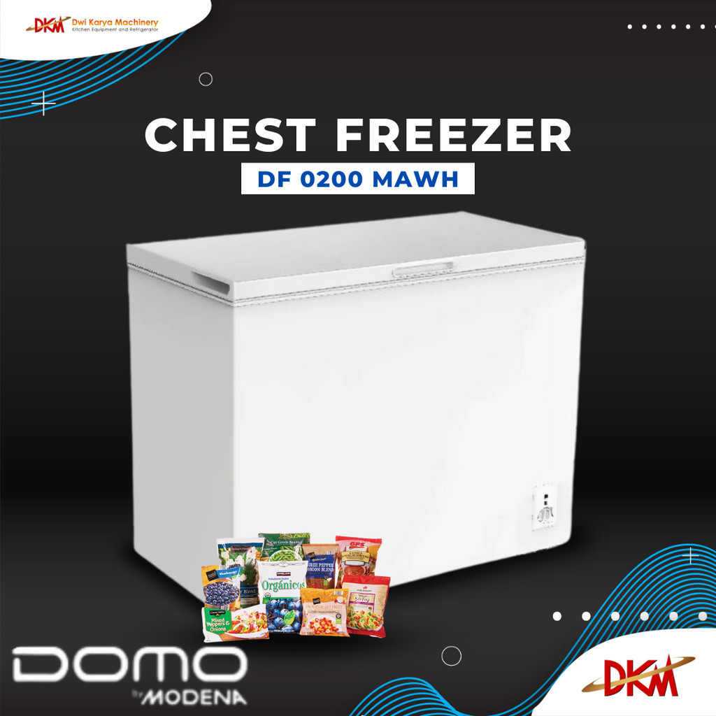 DOMO CHEST FREEZER DF 0200 MAWH / CHEST FREEZER DOMO BY MODENA DF-0200-MAWH
