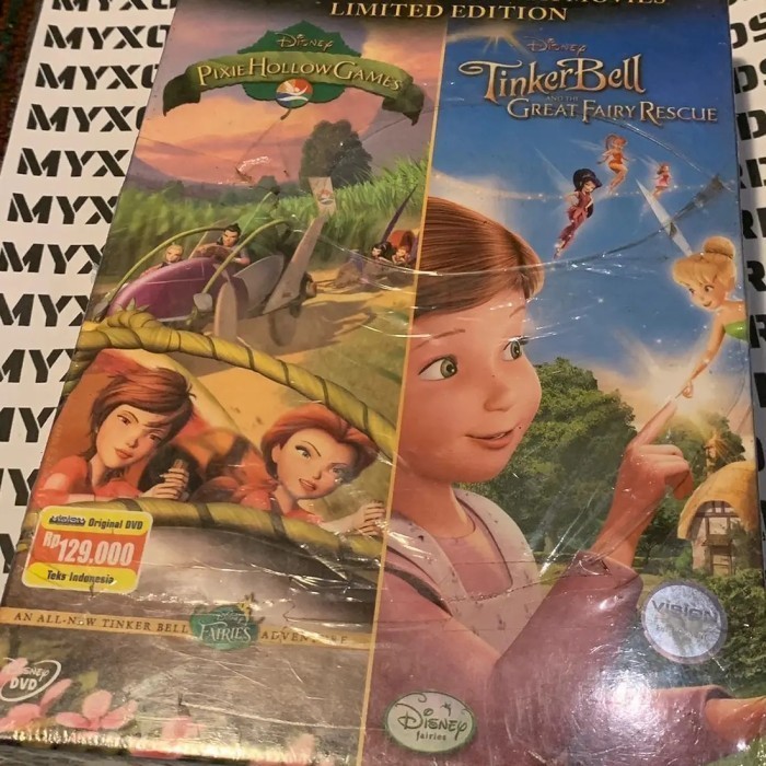 Original DVD Disney Tinkerbell & Pixie Hollow Games 2 Film