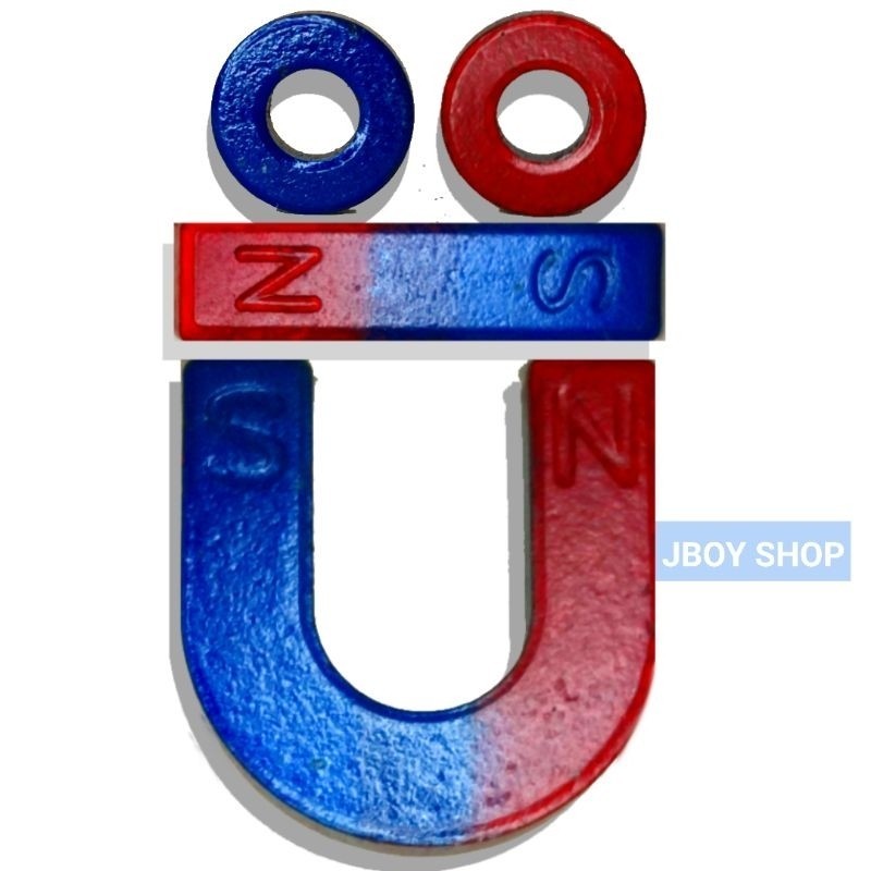 MAINAN MAGNET / MAGNET PRAKTEK EDUKASI SEKOLAH / MAGNET U + MAGNET BATANG + MAGNET BULAT
