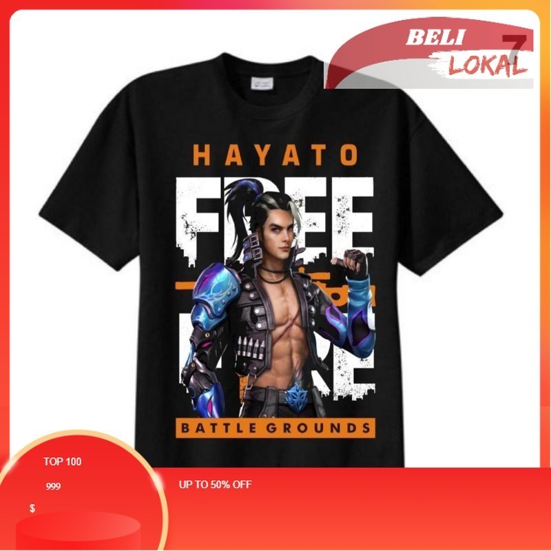 PROMO/ KAOS ANAK/ KAOS KARAKTER/ BAJU FF KAOS FREE FIRE FF DISTRO KAOS FF ANAK LAKI LAKI BAJU GAMES 