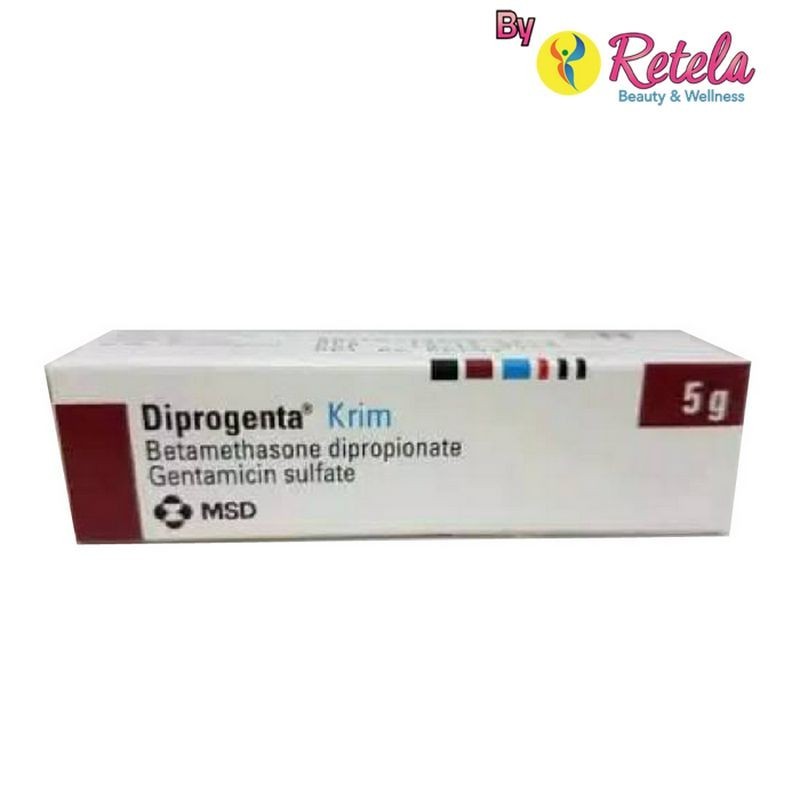 Diprogenta 0.1% Cream 5gr / Betametasone Dan Gentamycin / Inflamasi Kulit