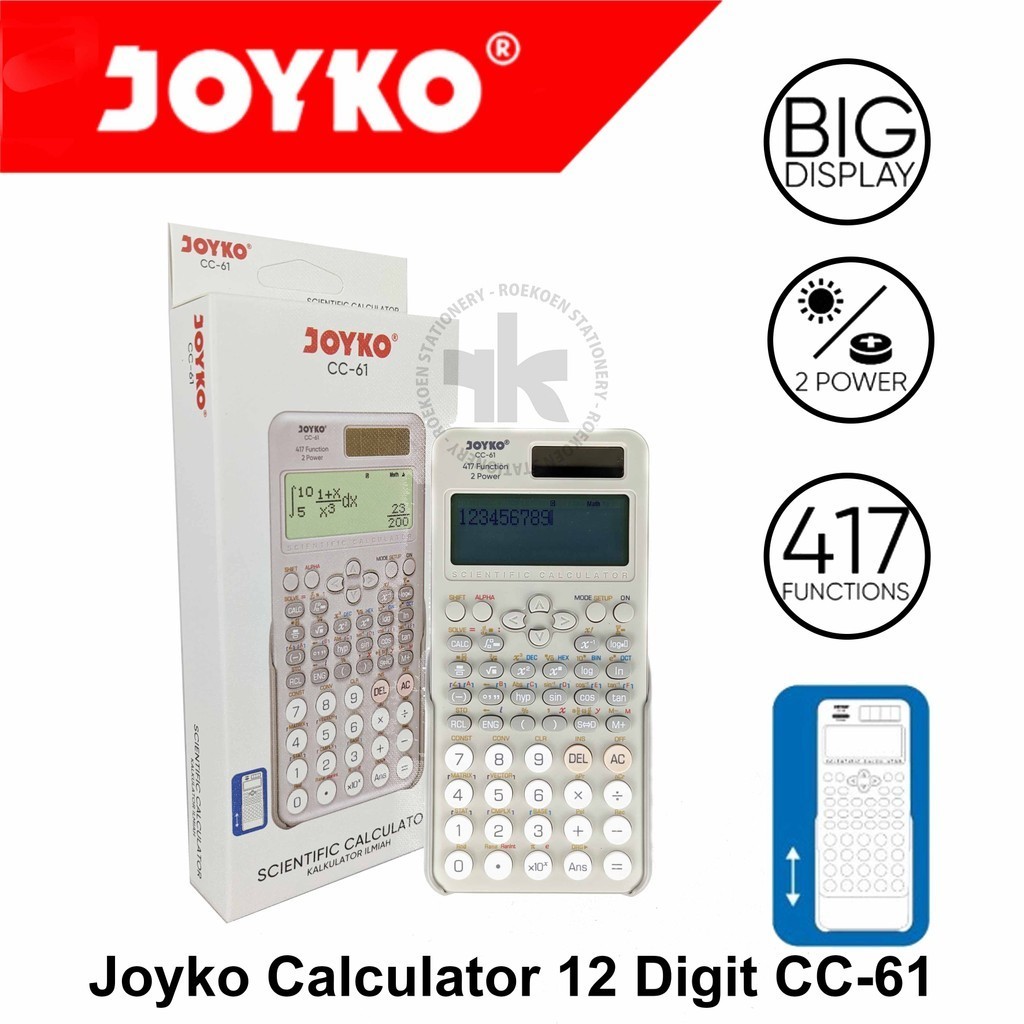 

Joyko Calculator 12 Digit CC-61