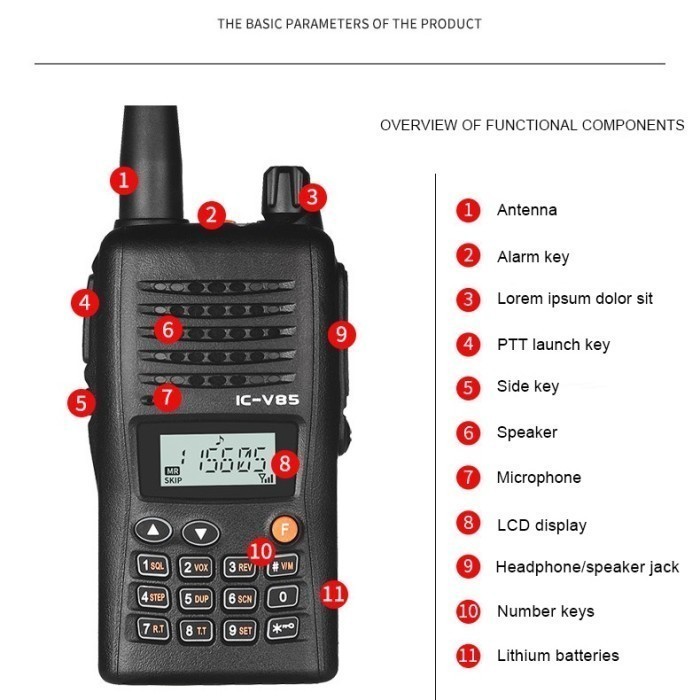 Ht walkie talkie Icom V85 Radio Komunikasi ICOM V 85 Icom IC-V85 ICV85