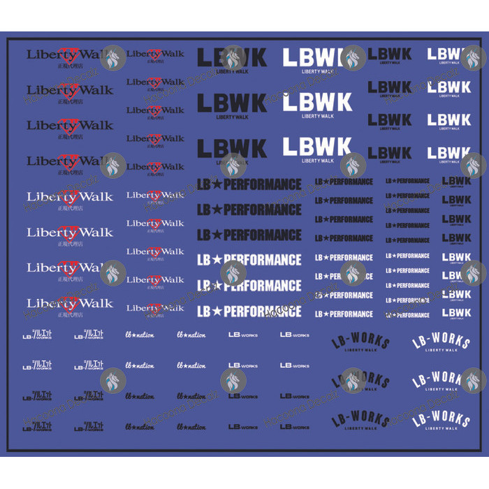 LBWK Liberty Walk 2 Water Slide Decal