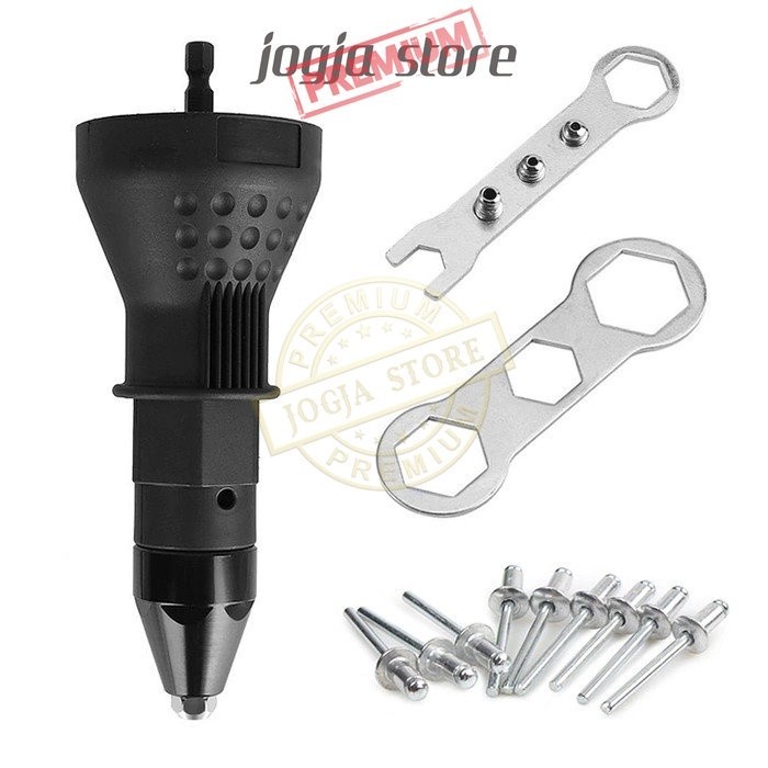 Adapter Tang Rivet Mesin Bor / Konverter Bor Paku Ripet Gun Elektrik