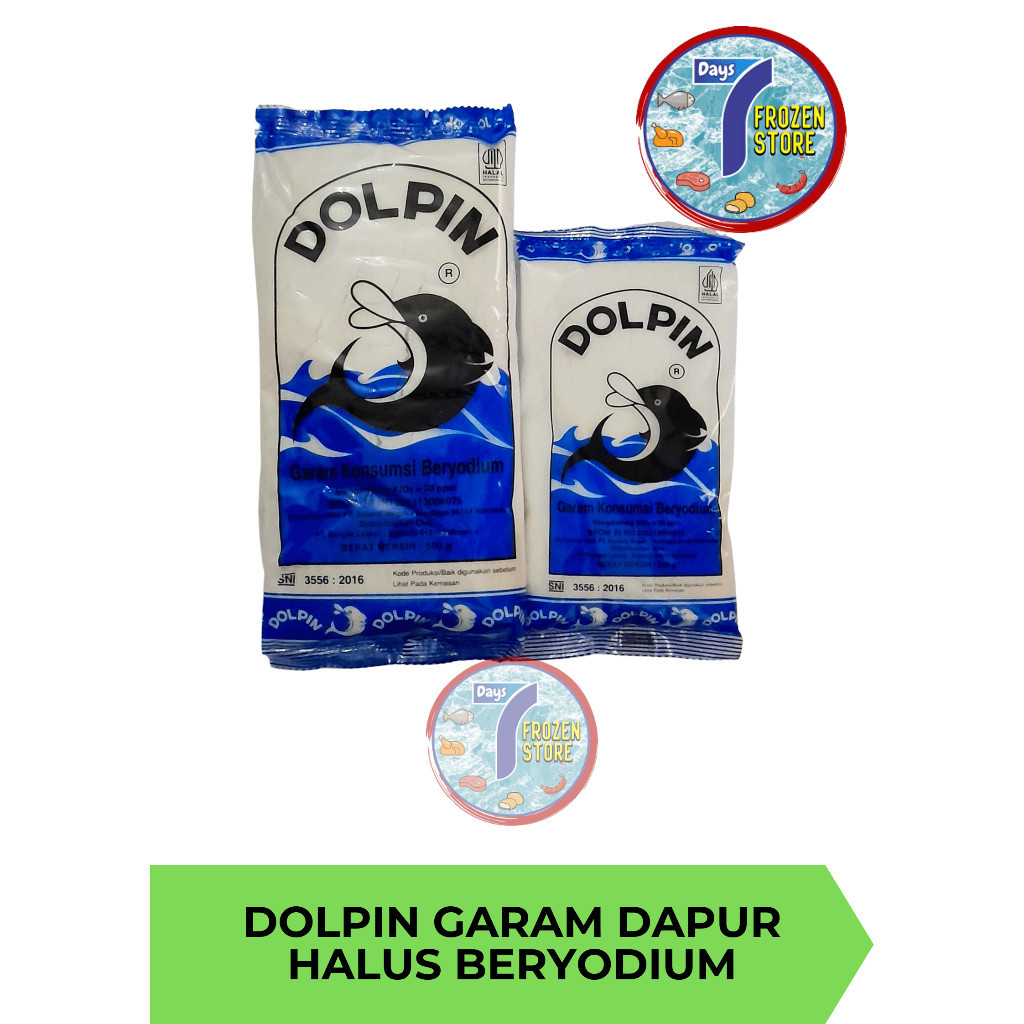 

Dolpin Garam Dapur Halus Beryodium