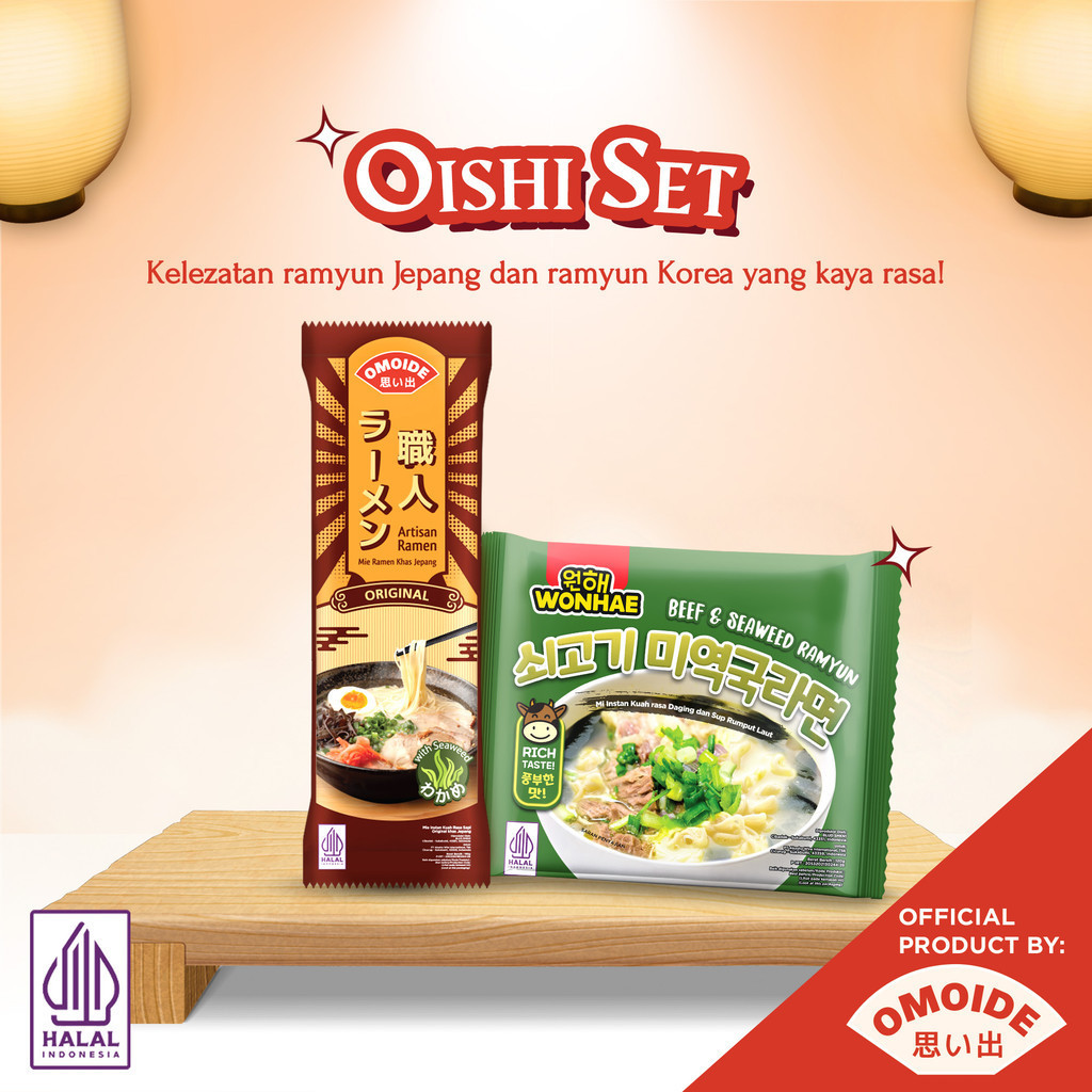 

Oishi Set - Omoide Artisan Ramen & Wonhae Beef Seaweed Ramyun
