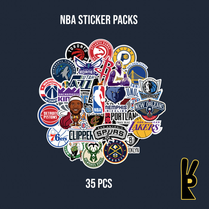 

Sintias NBA Sticker Pack 35Pcs | Stiker Laptop Helm Instrumen Koper