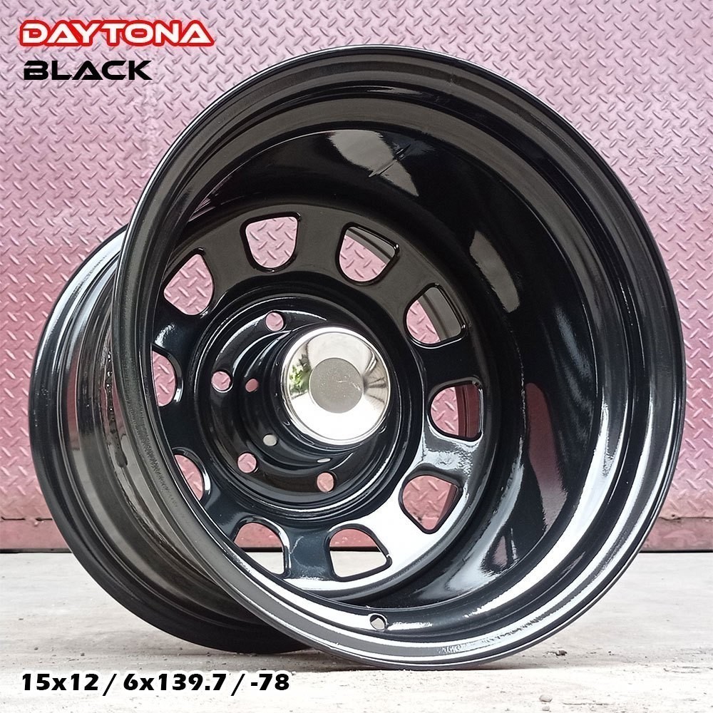 Velg Mobil Besi Ori DAYTONA Ring 15 Lebar 12 PCD 6x139.7