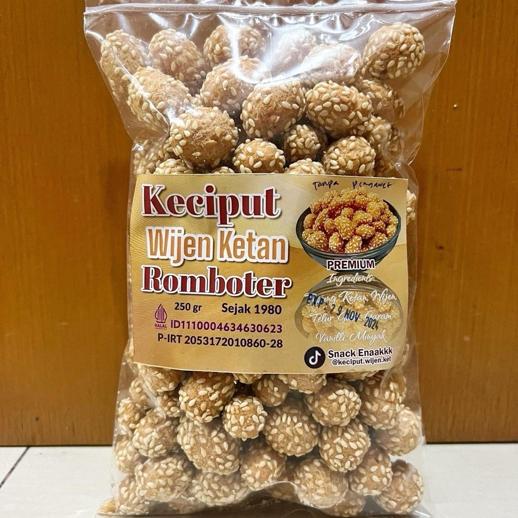 

Keciput Wijen Ketan Asli 250gr / 250 gram Snack Kue