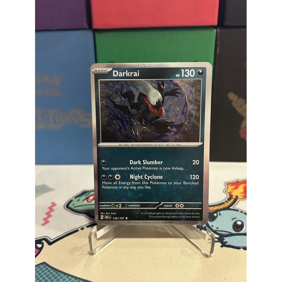 Pokemon TCG English Darkrai - 136/197 - Holo Rare Obsidian Flames